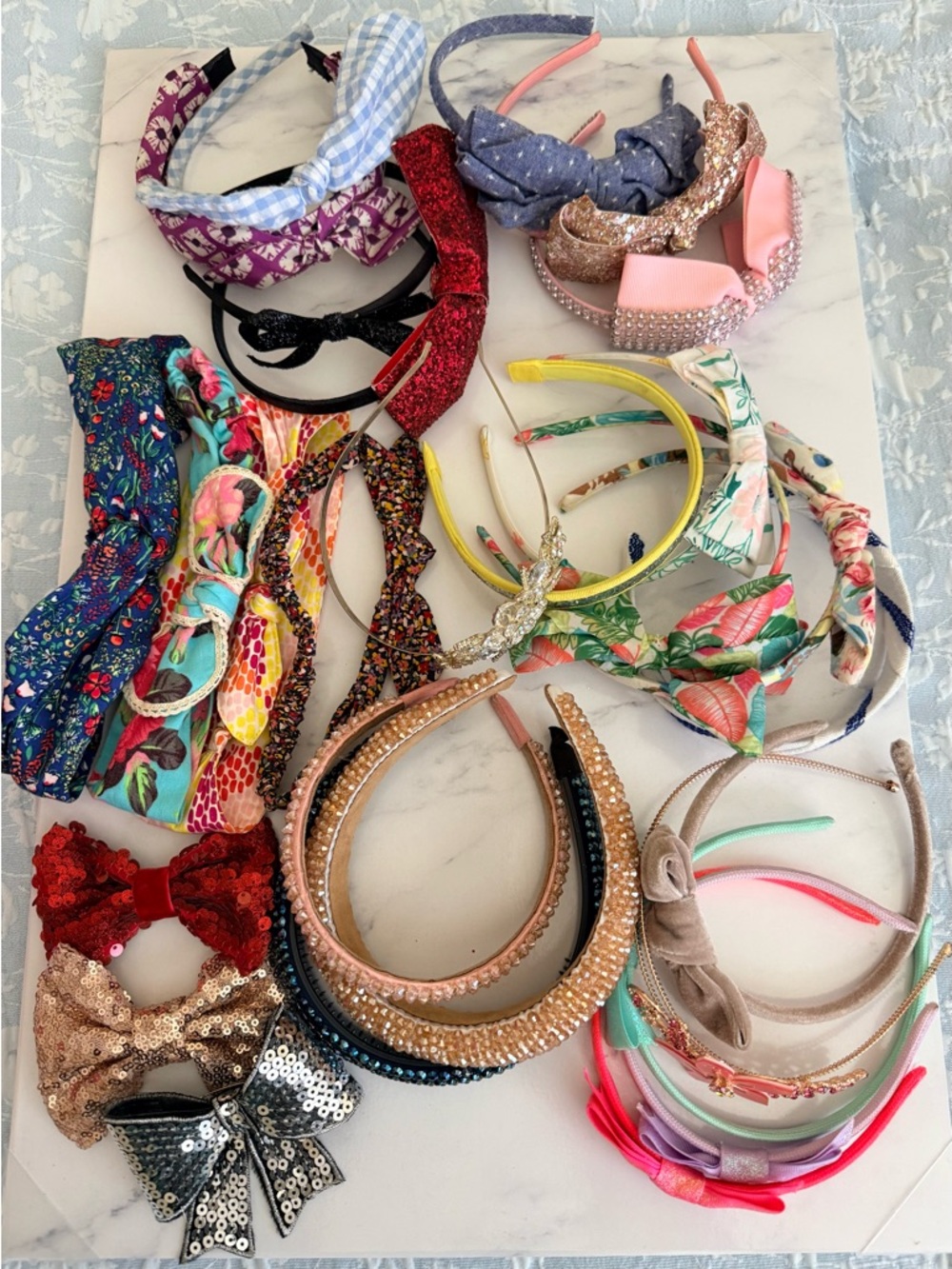 Cat & Jack Girls' Assorted Colorful Headbands and Bows
